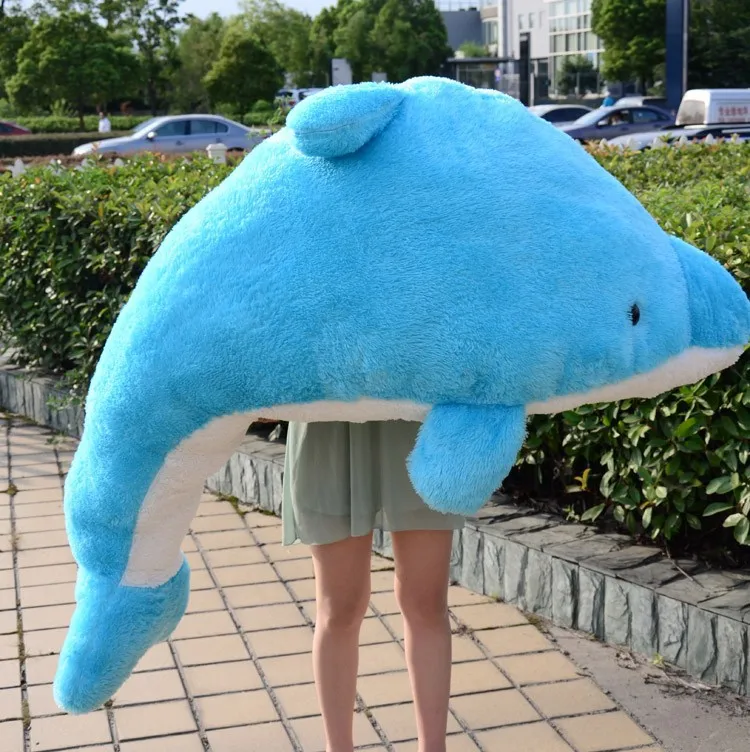 lovely plush toy the dolphin toy stuffed dolphin pillow huge birthday gift  toy about 200cm dolpin - AliExpress