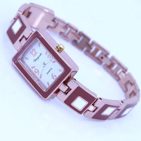 vintage Women's Bracelet Watches 5pcs Mixed Color Bulk Fashion Square Rose Gold Lady Women Watch Brand watches Alloy Strap Quartz Dress Wristwatch bracelet watch rose gold watch bracelet set