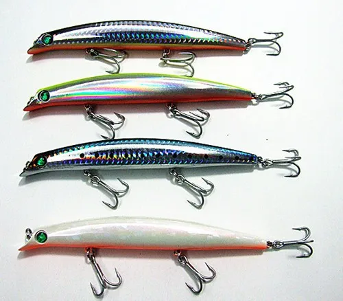 Flutuante tipo Poper Isca de Pesca Três Tamanho Lure Minnow Isca Anzol Vmc Seis Cores 9.5 cm - 8.1g 7 Iscas artificiais