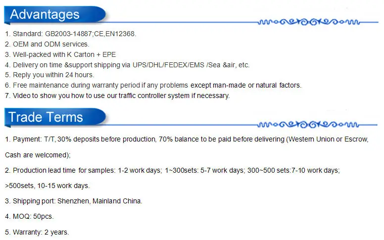 MOQ 50PCS trade terms