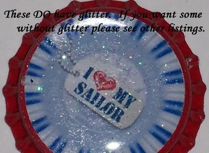 1 inch roudn with glitter