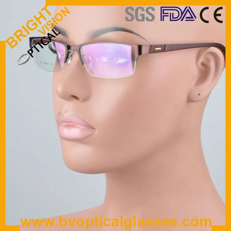 New model delicate half rim metal optical frames glasses2261ka