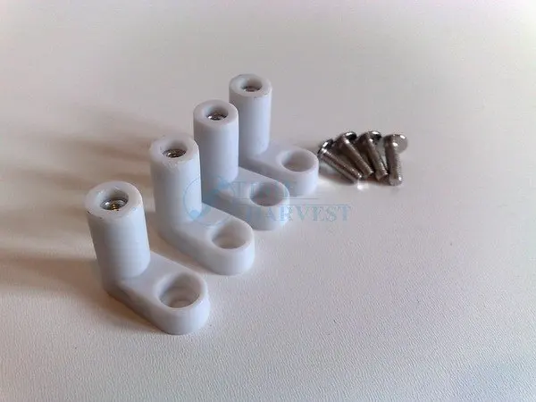 Bewinner PCB Mounting Foot,100pcs 2cm L Type PCB Mounting Feet with Screw for Arcade Gaming Board,Easy to Install