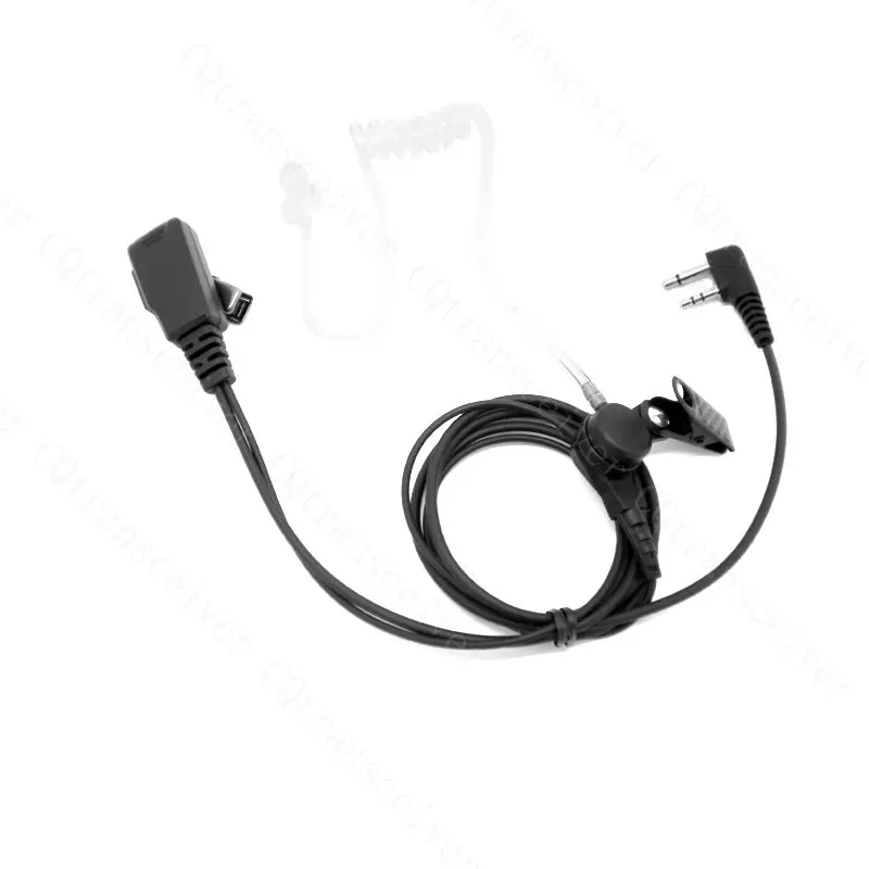 Acoustic tube Ear PTT Mic for COBRA ICOM MAXON Radio