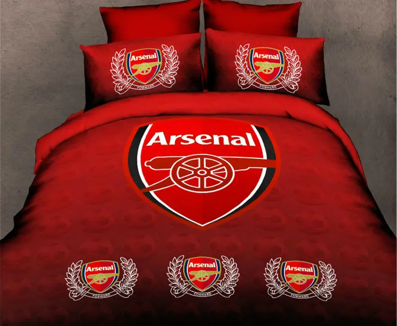 Free Shipping Arsenal Football Soccer Single Twin Bedding Set Fans