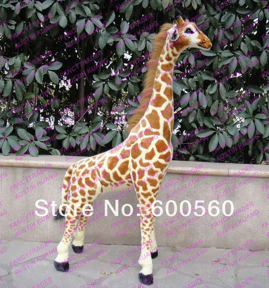2013 New Arrival 57'' Giant Plush Stuffed Giraffe Cameleopard FT90094 (3).jpg