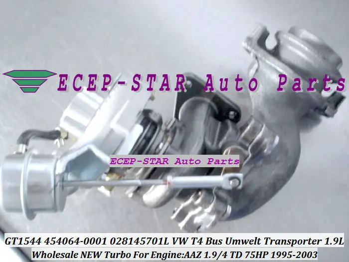 GT1544 GT1544S 454064-0001 454064 028145701L VW T4 BUS Umwelt Transporter 1995-2003 1.9 TD AAZ 75HP 1.9L Turbocharger (2)