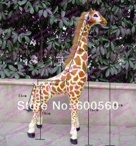 2013 New Arrival 57'' Giant Plush Stuffed Giraffe Cameleopard FT90094 (4).jpg
