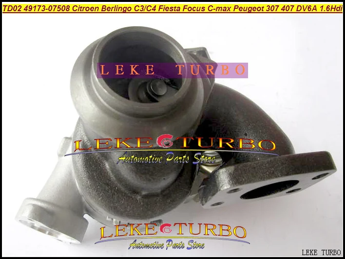 TD025 49173-07508 49173-07506 Turbo turbocharger For Citroen Berlingo C3 C4 FORD Fiesta Focus C-MAX Peugeot 307 407 DV6A 1.6L HDi (4)