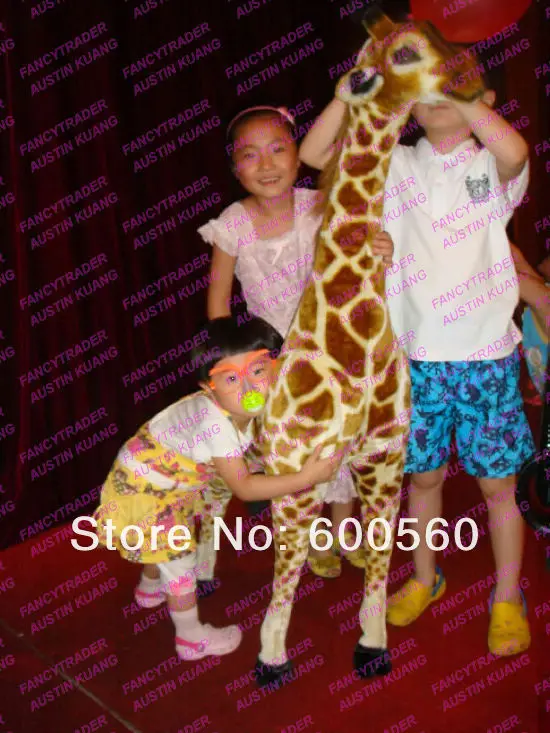 2013 New Arrival 57'' Giant Plush Stuffed Giraffe Cameleopard FT90094 (5).jpg