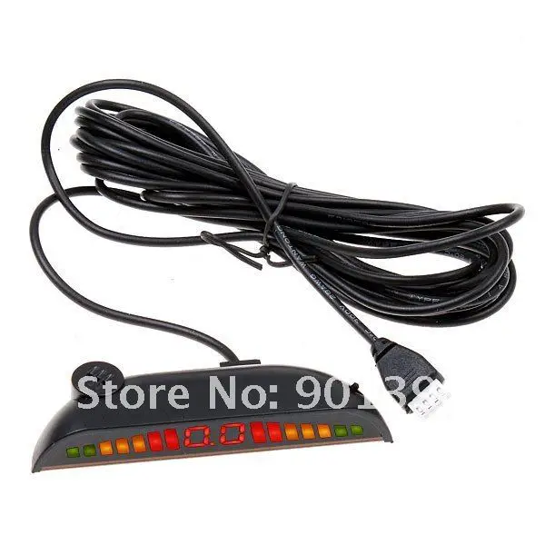 LED Display 4 Car Parking Sensor Reverse backup Radar System 12V White/Black/Silve Free Shipping