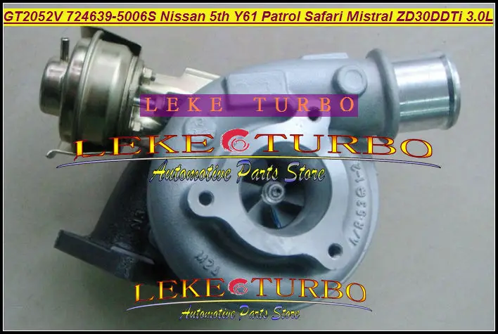 GT2052V 724639-5006S 5th Y61 1997-2009 Nissan Patrol 3.0L ZD30DDTi turbo turbocharger (2)