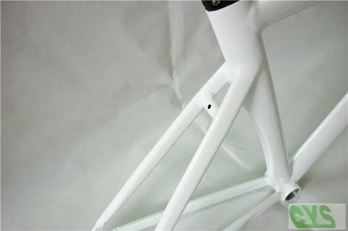 Flash Deal Classic LB725 Pearl White Fixed Gear Bicycle Frame Aluminium Alloy 1.85KG/PCS smooth welding Bike Parts Wholesale 12