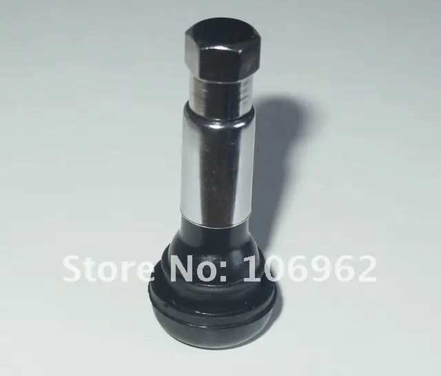 Wholesale - 100 pcs/lot TR414C Chromed sleeve tire (tyre) valves snap-in tubeless valves (natural rubber) for passenger cars