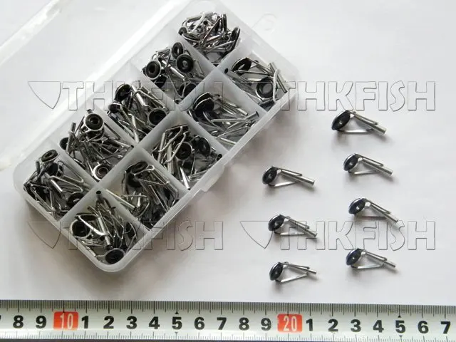 ONSALE! 90X Fishing Rod Spare Parts Rod Part Tip Tops Stainless Silver Rod Parts Repair Kit
