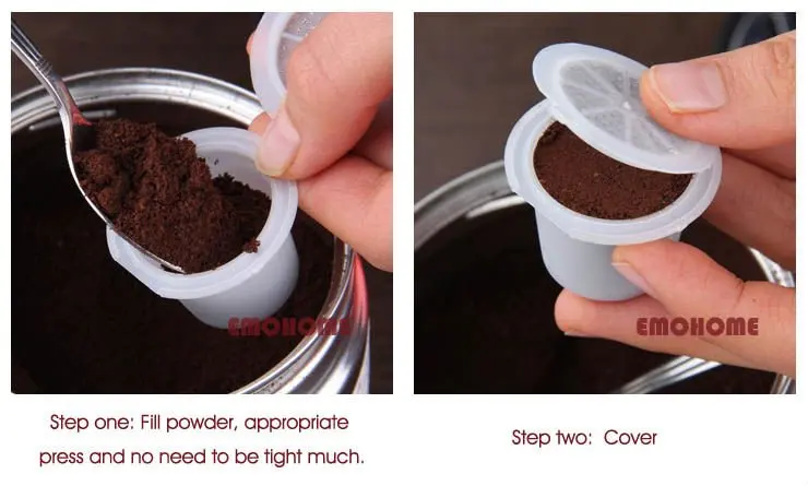 EMOHOME Espresso Reusable Capsule cup Compatible NESPRESSO machine system, wholeasale express free shipping
