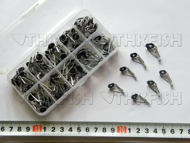 ONSALE! 90X Fishing Rod Spare Parts Rod Part Tip Tops Stainless Silver Rod Parts Repair Kit