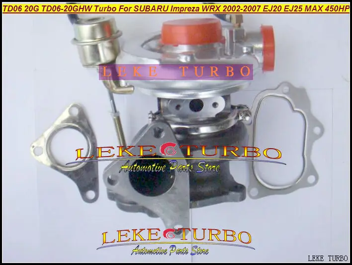 TD06 20G TD06-20GHW Turbo Turbocharger for SUBARU Impreza WRX 2002-2007 MAX HP 450HP Engine EJ20 EJ25
