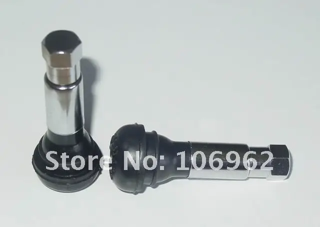 Wholesale - 100 pcs/lot TR414C Chromed sleeve tire (tyre) valves snap-in tubeless valves (natural rubber) for passenger cars