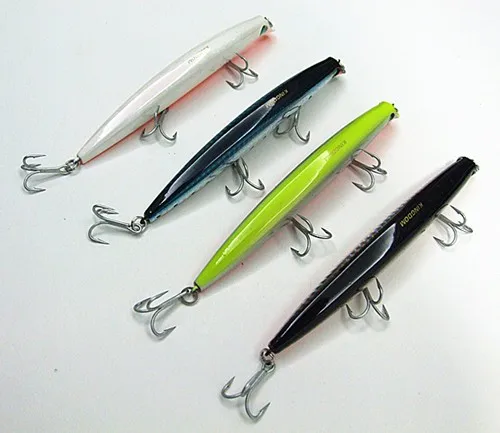 Flutuante tipo Poper Isca de Pesca Três Tamanho Lure Minnow Isca Anzol Vmc Seis Cores 9.5 cm - 8.1g 6 Cheap Iscas artificiais