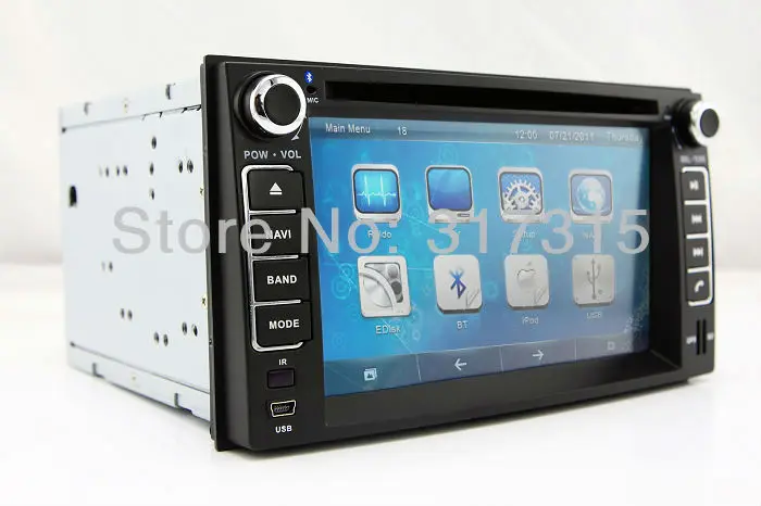 Top In Dash Car DVD Player GPS Navigation Navi for Kia Cerato Sportage RIO Optima Sorento with Bluetooth Radio TV USB AUX MP3 Video 4