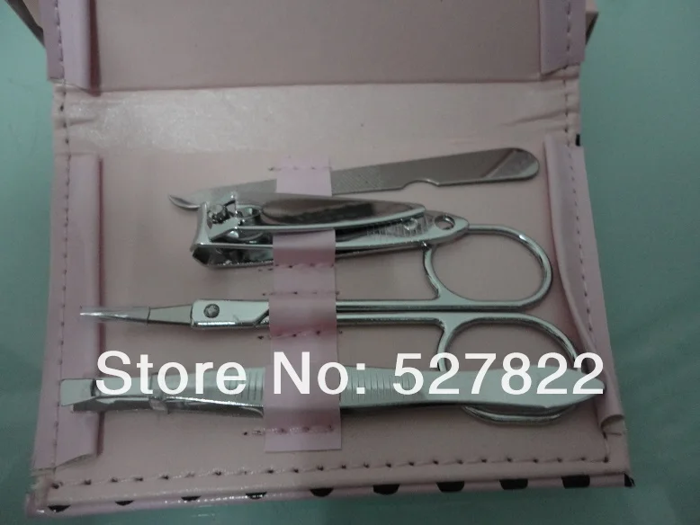2013 New Hot Sale 10setlot Pink Polka Purse manicure set pedicure,wedding favor and gift Free Shipping 6.JPG