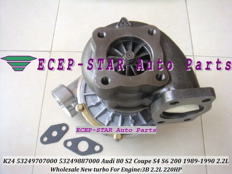 K24 53249707000 53249887000 Audi S2 Coupe S4 S6 200 1989-90 3B 2.2L 220HP Turbo turbine Turbocharger (2)