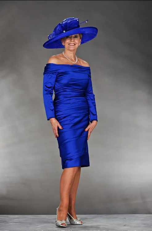 Grand Wedding Royal Blue The Bride Groom Grandma Dress Long