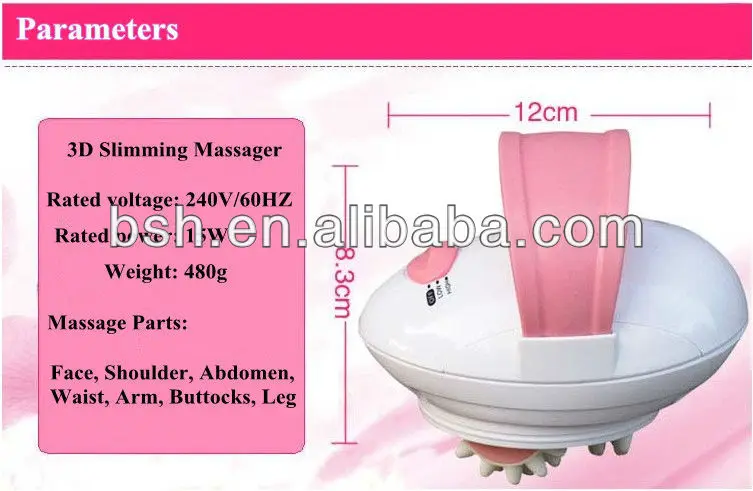 Befortune Massage Hand Fix Electric 3D Body Slimmer Vibration Burn Fat Massage Roller Anti Cellulite Weight Loss Machine BF1404 11