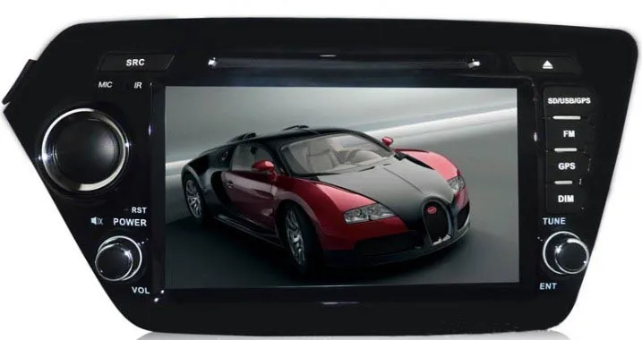 Discount Free shipping car dvd player for Kia k2 rio with ipod,rds,steering wheel control rear view camera input 0