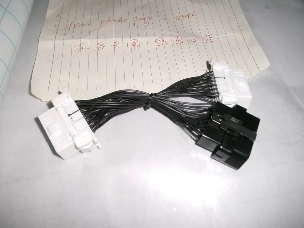 16 pin OBDII OBD 2 OBD II OBD2 Splitter Extension Cable Male to Dual Female Y Cable (5)