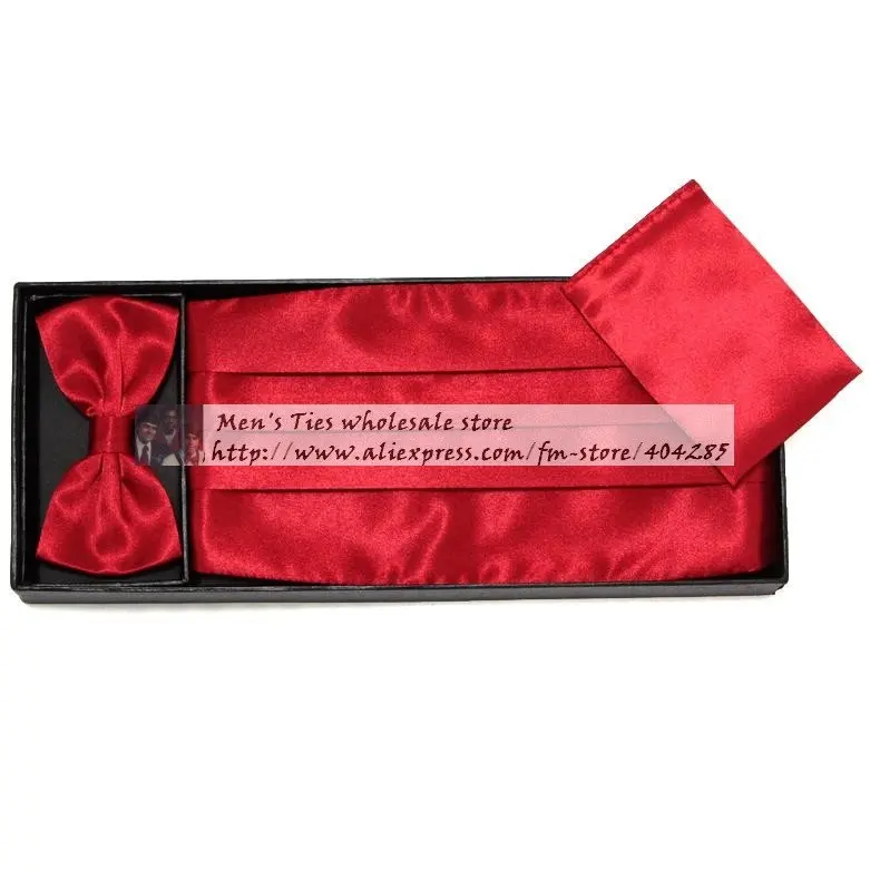 ceremonial belt hanky bow tie Cummerbunds GIFT BOX Girdle tie knots corset waist tape tower paper tapes Pocket square ROLL CARD