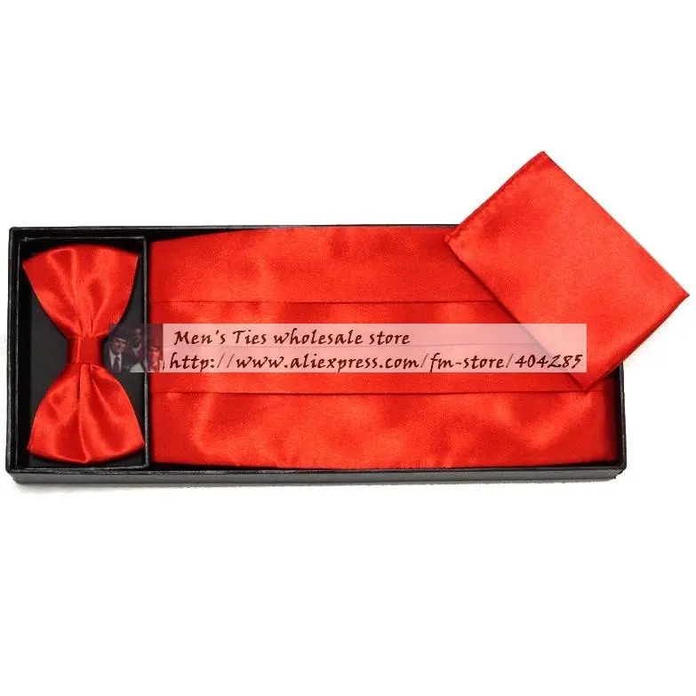 ceremonial belt hanky bow tie Cummerbunds GIFT BOX Girdle tie knots corset waist tape tower paper tapes Pocket square ROLL CARD