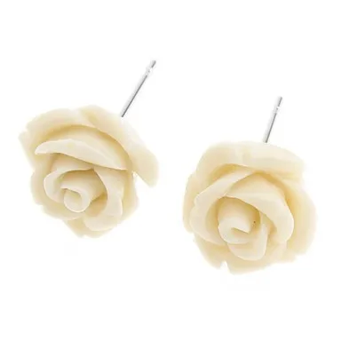 white earring stud