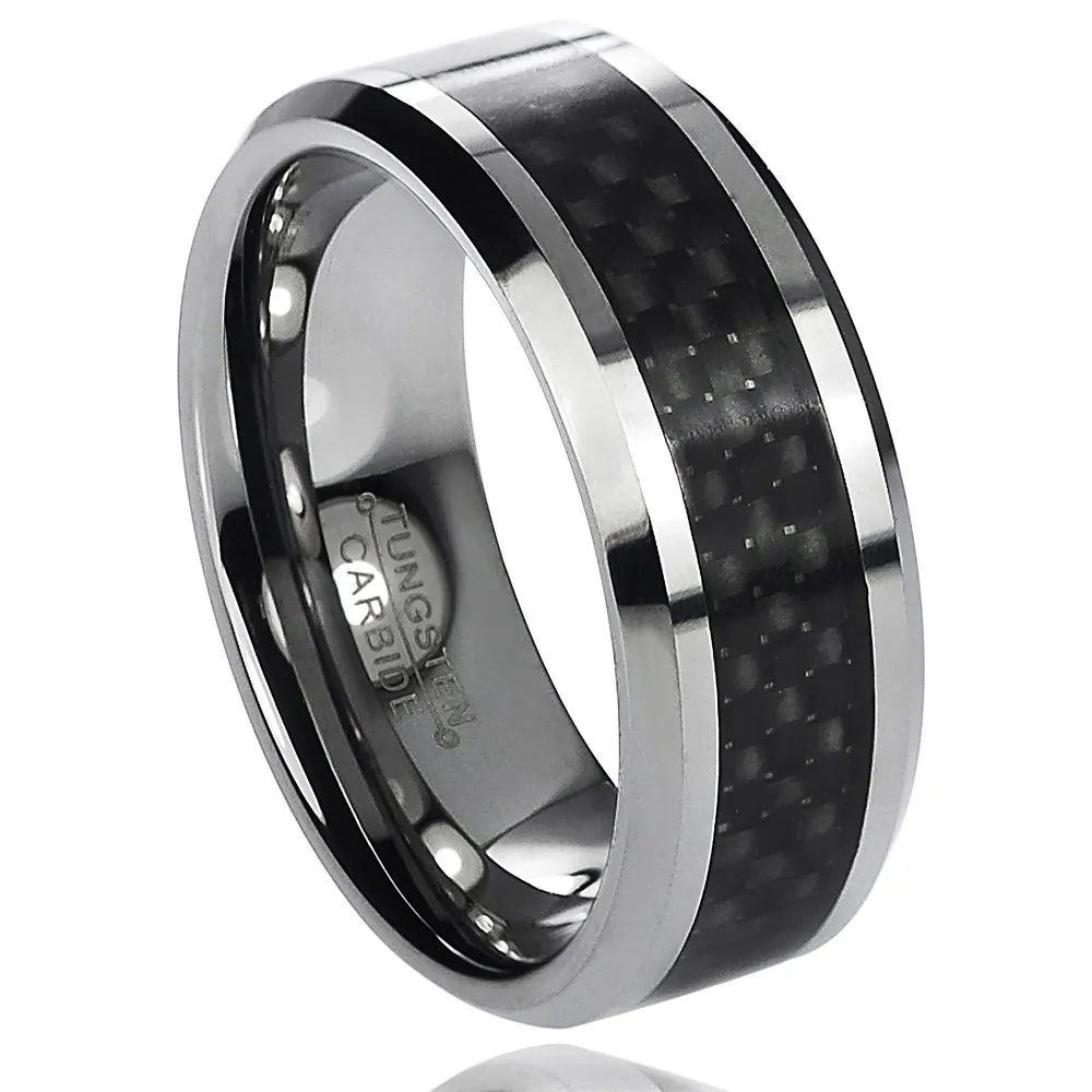 Daxx-Mens-Tungsten-Carbide-Carbon-Fiber-Inlay-Comfort-Fit-Band-Ring