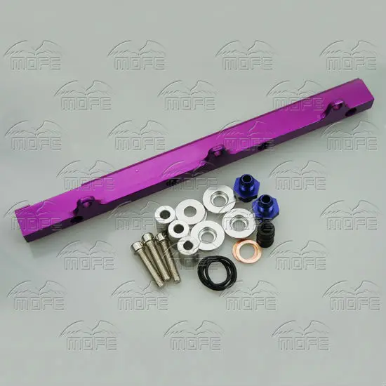 Aluminum Top Feed Injector Fuel Rail For Honda Civic B16 B18 B Series 1988 2000 Purple DSC_0871