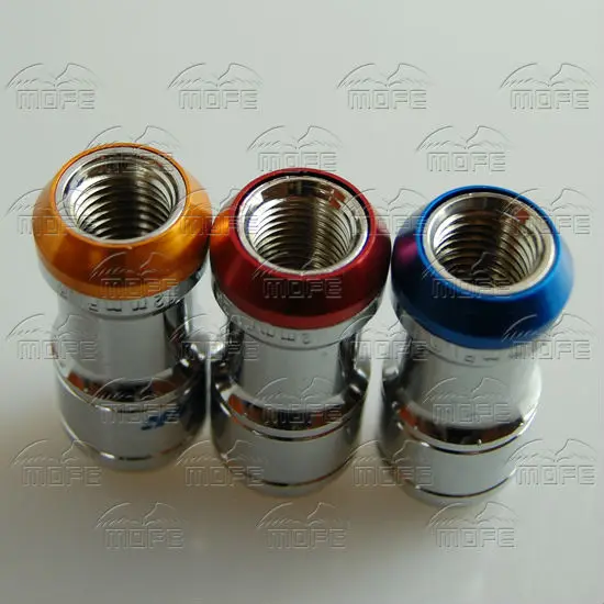 44mm M12 P1.5 P1.25 Steel Volk Formula Racing Conceled Heptagon Racing Car Wheel Lug Nuts Red Blue Gold DSC_0232