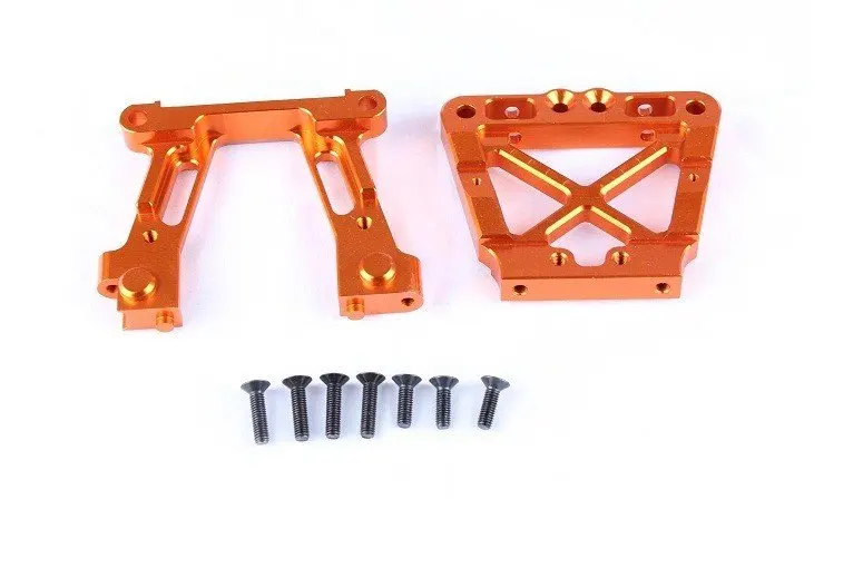 CNC Machined Alloy Bulkheads Rear Set for BAJA 5B 5T 5SC (orange color)