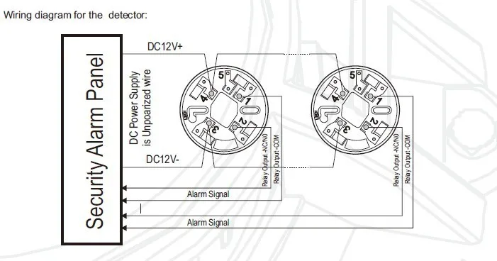 heat alarm Conventional Heat Detector 4-Wire Heat Alarm 12/24v  Relay Output Fixed Temperature Sensor brooks smoke alarms