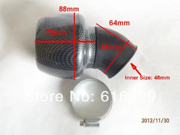 48MM imitating carbon fiber motorcycle air filter.jpg