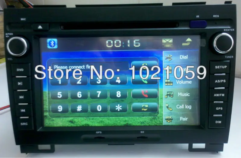 Perfect Free shipping 2 din car dvd player for great wall hover h3 h5 with GPS/IPOD/Bluetooth/rds steering wheel control 5