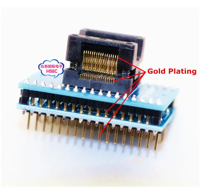 SSOP34 to DIP34 Gold Plating Adapter //TSSOP34 to DIP34