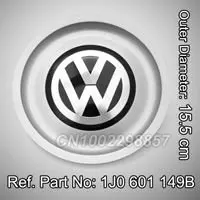 VW WHEEL HUB CENTER CAP FIT FOR Volkswagen Jetta Golf Cabriolet Citi Lupo Passat Vento Bora New Beetle Mk4 Replace #1J0 601 171