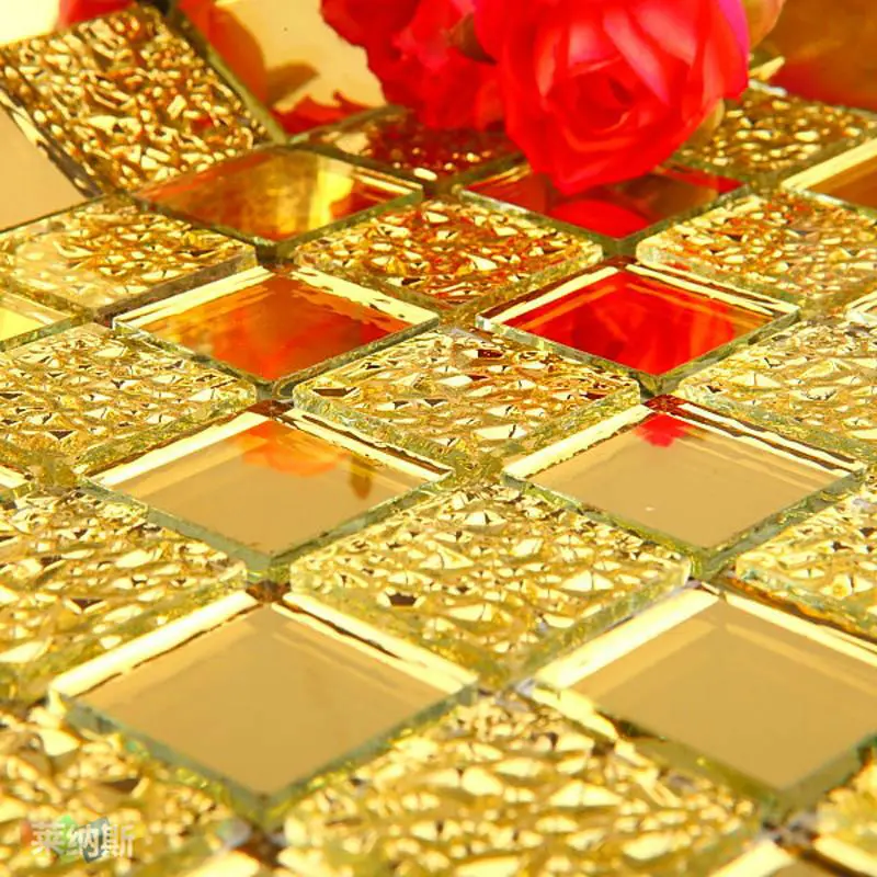 Crystal Glass Tiles Sheet Diamond Mosaic Wall Sticker Kitchen