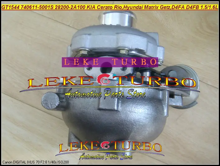 GT1544 740611-5001S 28200-2A100 KIA Cerato Rio,Hyundai Matrix Getz D4FA D4FB 1.5L 1.6L 102HP 116HP Turbo Turbocharger (2)