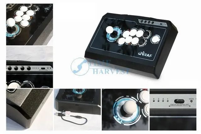 PC PS3 X-360 3 in 1 joystick controller button/arcade professional fighting joystick with original sanwa joystick and button