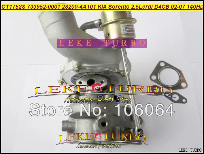 GT1752S 733952-5001S 733952-0001 733952 28200-4A101 Turbo Turbocharger For KIA Sorento 2.5L CRDI D4CB 2002-2007 140HP (1)
