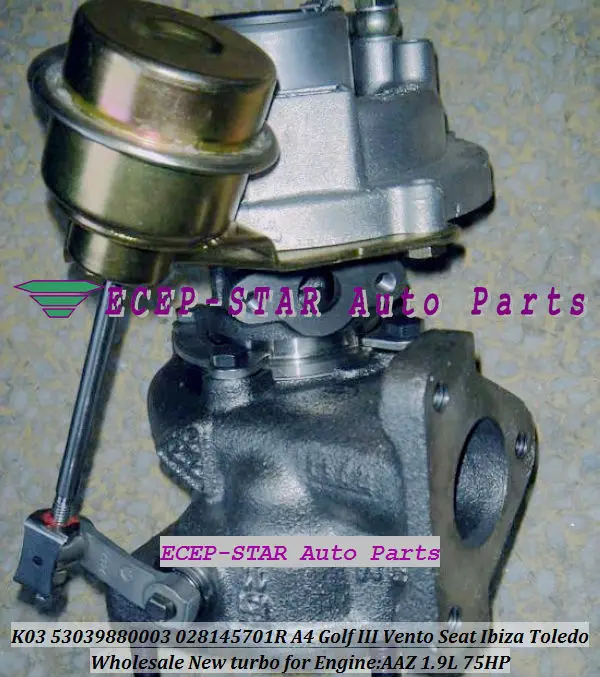 K03 53039700003 53039880003 028145701R Audi A4 VW Golf III Vento Seat Ibiza Toledo AAZ 1.9L 75HP turbocharger (1)