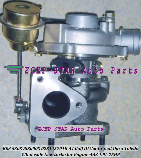 K03 53039700003 53039880003 028145701R Audi A4 VW Golf III Vento Seat Ibiza Toledo AAZ 1.9L 75HP turbocharger (2)