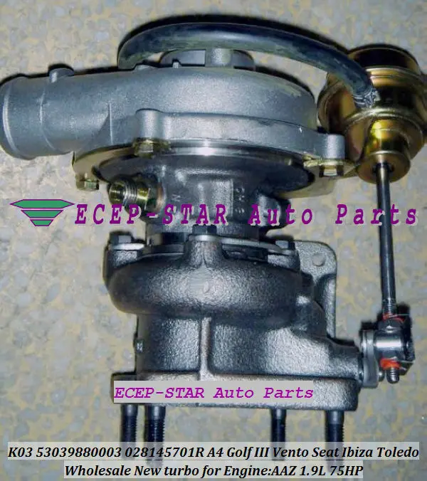 K03 53039700003 53039880003 028145701R Audi A4 VW Golf III Vento Seat Ibiza Toledo AAZ 1.9L 75HP turbocharger (3)